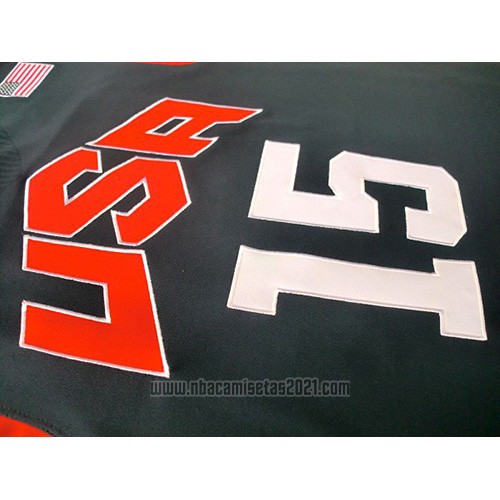 Camiseta USA 2012 Carmelo Anthony #15 Negro